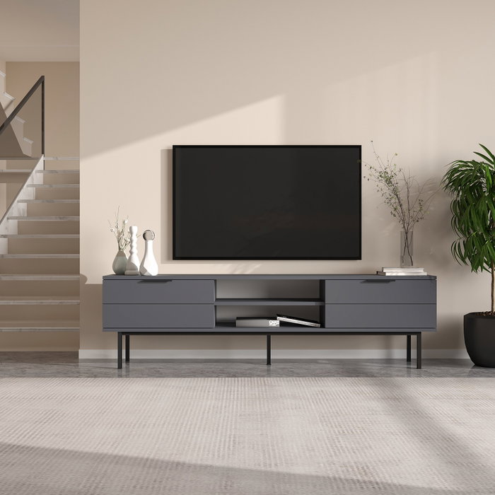 Hanah Home Paul Soporte para TV Antracita Hanah Home Paul Soporte para TV Antracita